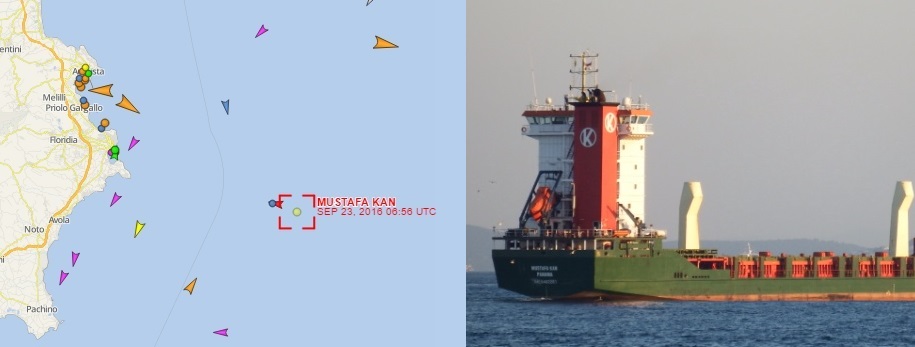 Tragedia in mare: la portarinfuse Mustafa Kan affonda a largo della costa di Siracusa