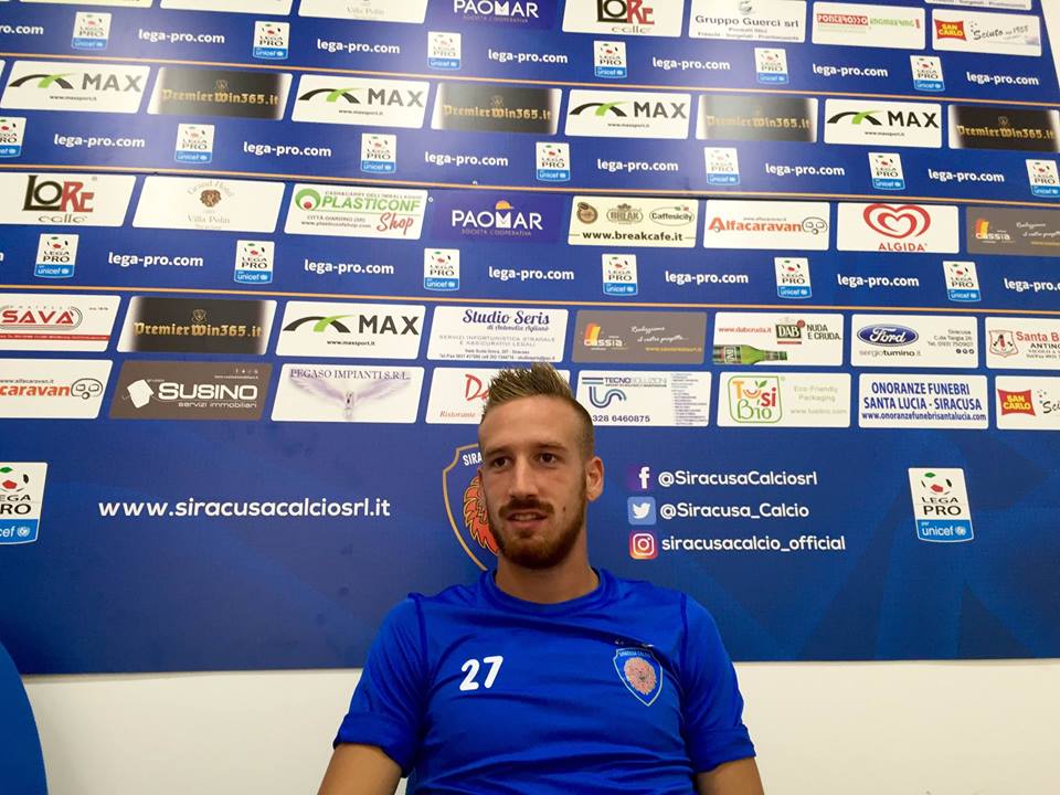 Siracusa Calcio: Matteo Brumat ai giornalisti “la cultura del lavoro paga sempre”