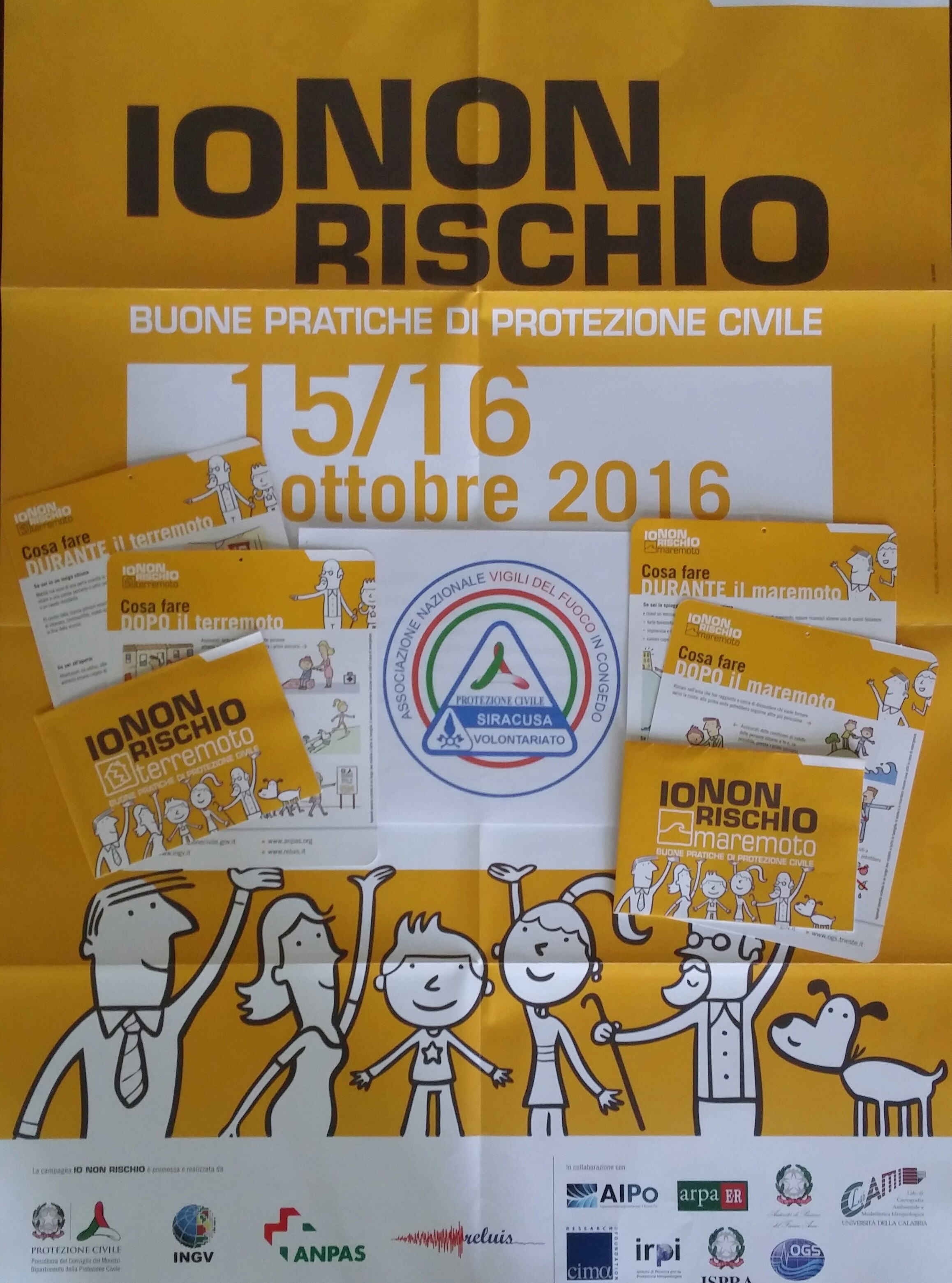 Siracusa: ritorna “Io non rischio”, campagna per le buone pratiche di protezione civile