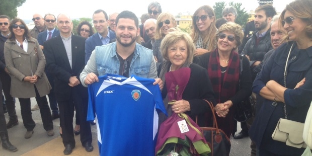 Il Dg del Siracusa calcio Cutrufo all’inaugurazione di Largo Pino Filippelli: “Pino? Grande amico del Siracusa”