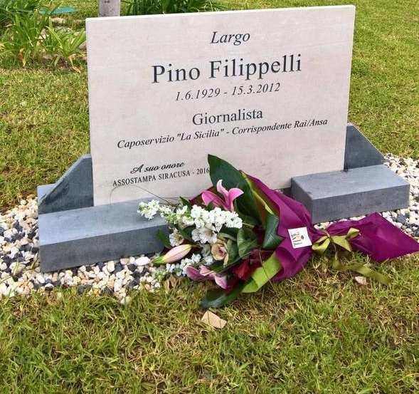 Siracusa, inaugurato lo slargo dedicato al giornalista Pino Filippelli