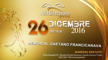 Siracusa, ippica. Un  Memorial Francicanava legato alla Tris-Quartè-Quintè