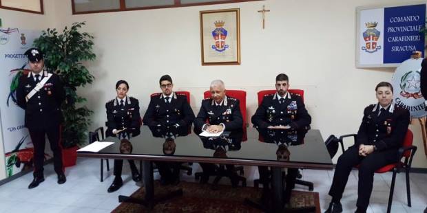 Siracusa, il 2016 dei Carabinieri in numeri: raddoppiate le denunce, diminuiti i furti e le rapine