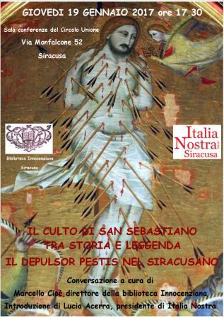 Siracusa, Italia Nostra: giovedì conversazione su San Sebastiano