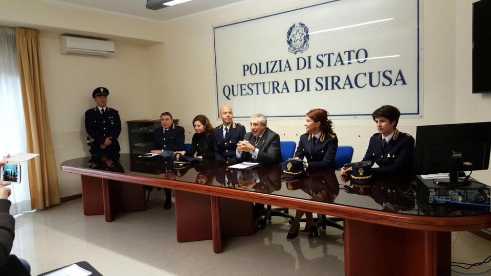 presentazione dei nuovi funzionari di Polizia in servizio presso questa provincia.