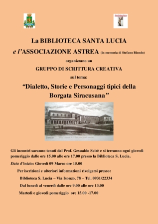 Siracusa. Riprendono a marzo le attività della Biblioteca Santa Lucia