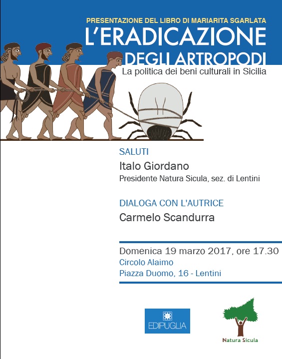 Lentini, Natura Sicula: sarà presentato domenica il volume “L’eradicazione degli artropodi” di Mariarita Sgarlata