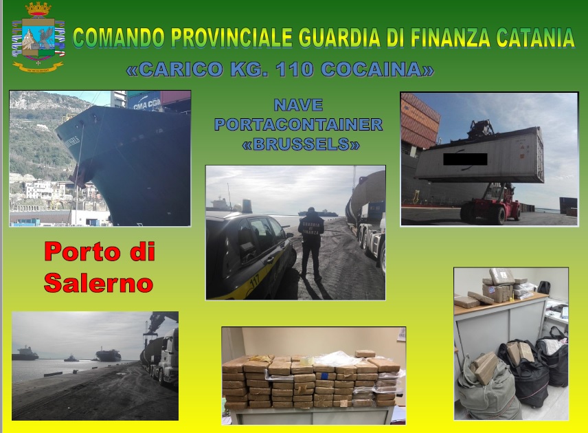 Operazione “Narcos”: sequestrati 110 chili di Cocaina provenienti dal Sud America, eseguiti tre provvedimenti di fermo