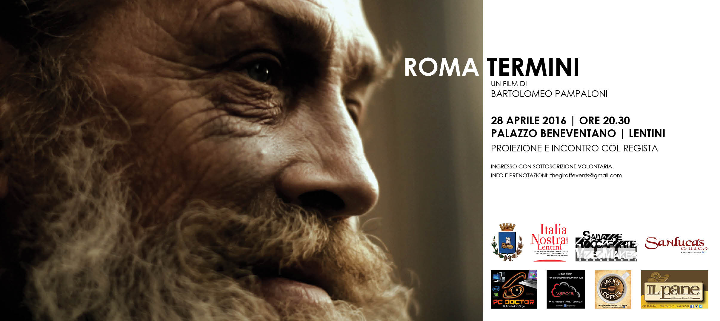 Lentini: sarà proiettato venerdì a Palazzo Beneventano il film- documentario “Roma Termini” di Bartolomeo Pampaloni