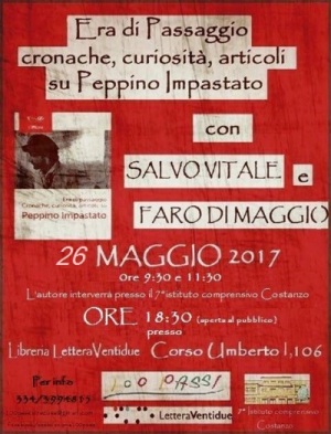 Siracusa, 39° anniversario dell’omicidio di Peppino Impastato. L’associazione “Cento Passi” lo ricorda con una serie di iniziative