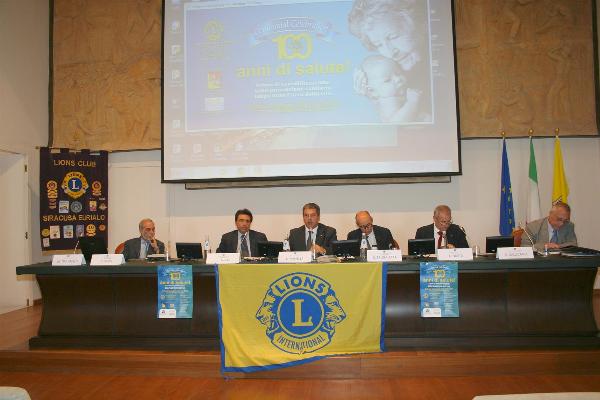 Lions Club Siracusa Eurialo, Regione ed Asp 8 a sostegno della prevenzione sanitaria con il convegno “100 anni di salute!”