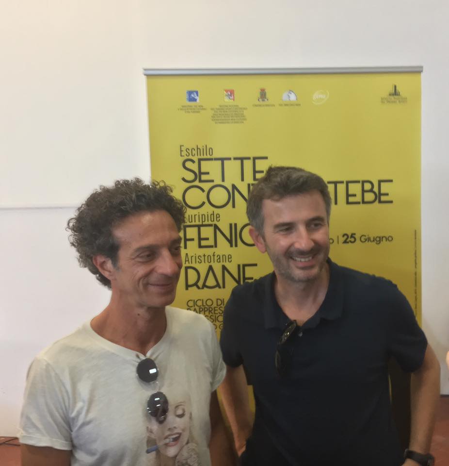 Siracusa. Ficarra e Picone in scena con “Le rane” di Aristofane: “recitare al Teatro Greco è un’esperienza meravigliosa”