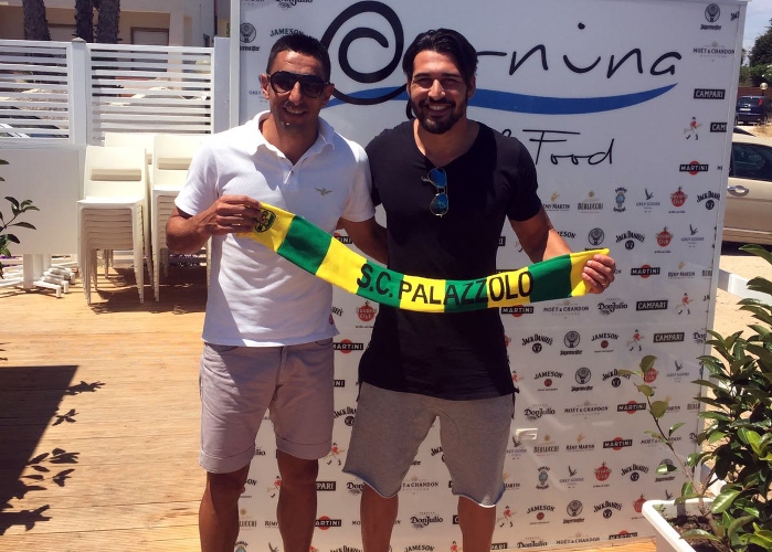 S.C. Palazzolo: il portiere Gabriele Ferla torna a riabbracciare i tifosi gialloverdi