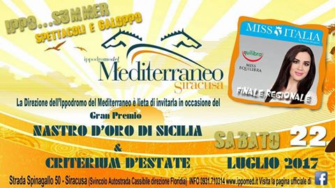 Siracusa: galoppo e Miss. Sabato è evento all’Ippodromo del Mediterraneo