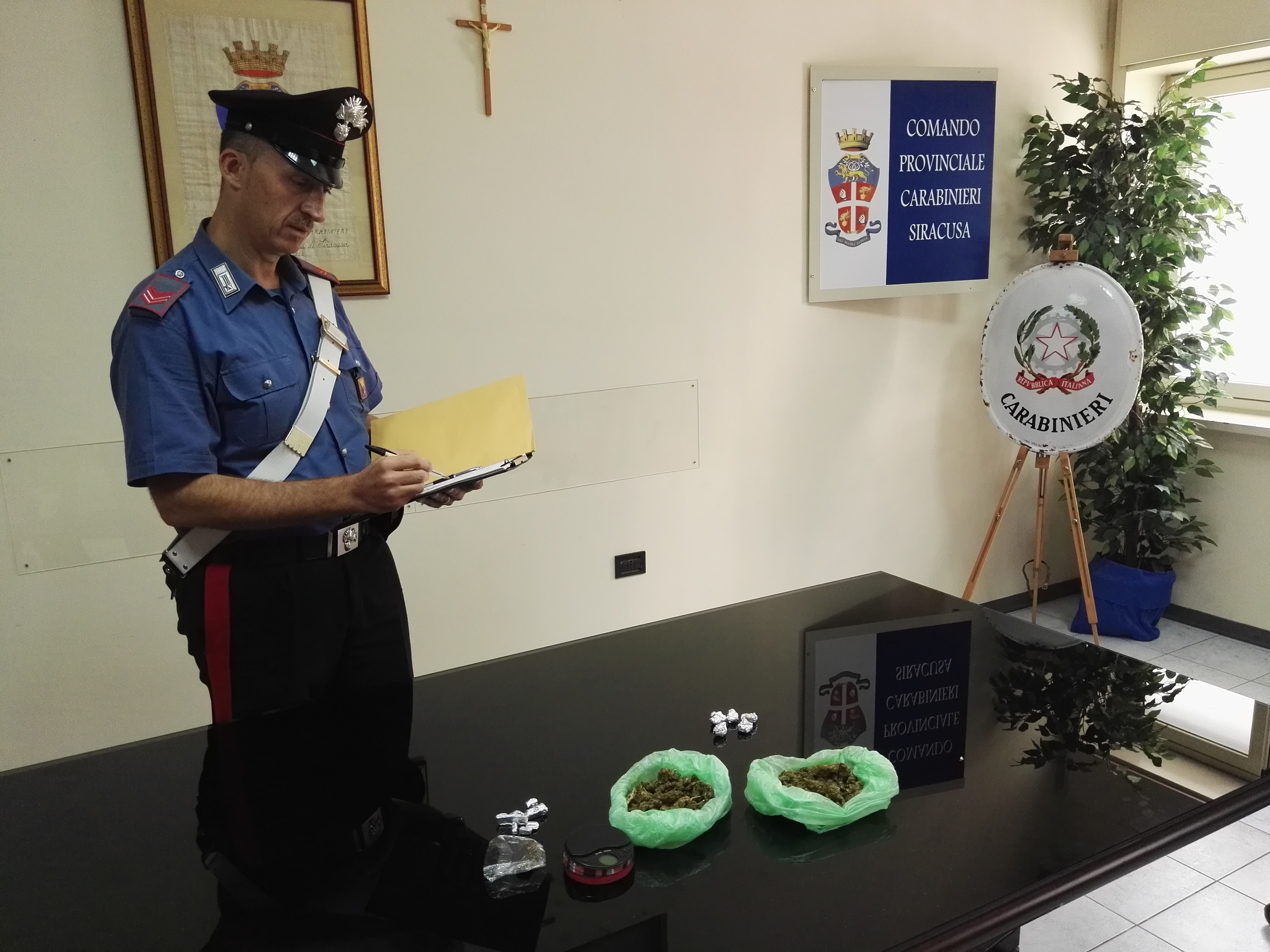 Siracusa, servizio antidroga dei Carabinieri. Arrestato un  45enne