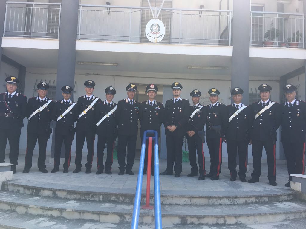Il comandante della Legione Carabinieri Sicilia, Riccardo Galletta, in visita ai reparti del comando provinciale di Siracusa