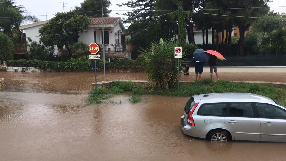 Siracusa, Maltempo: disagi e allagamenti in diverse zone della città