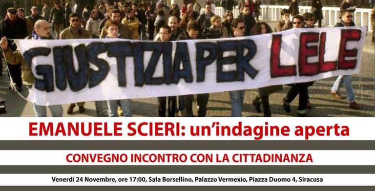 Siracusa. Morte Lele Scieri: se ne discuterà venerdì nel corso di un incontro