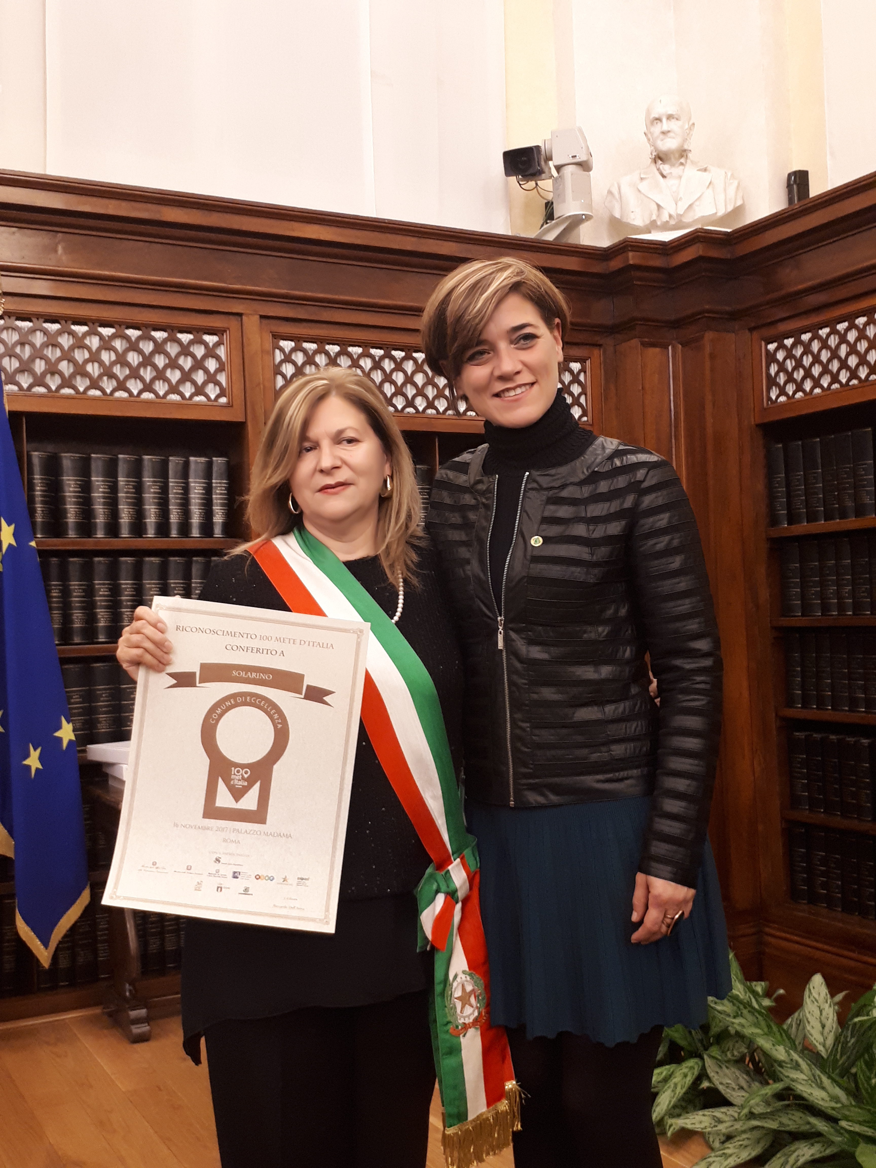 Il Comune di Solarino premiato dall’Osservatorio delle Eccellenze Italiane