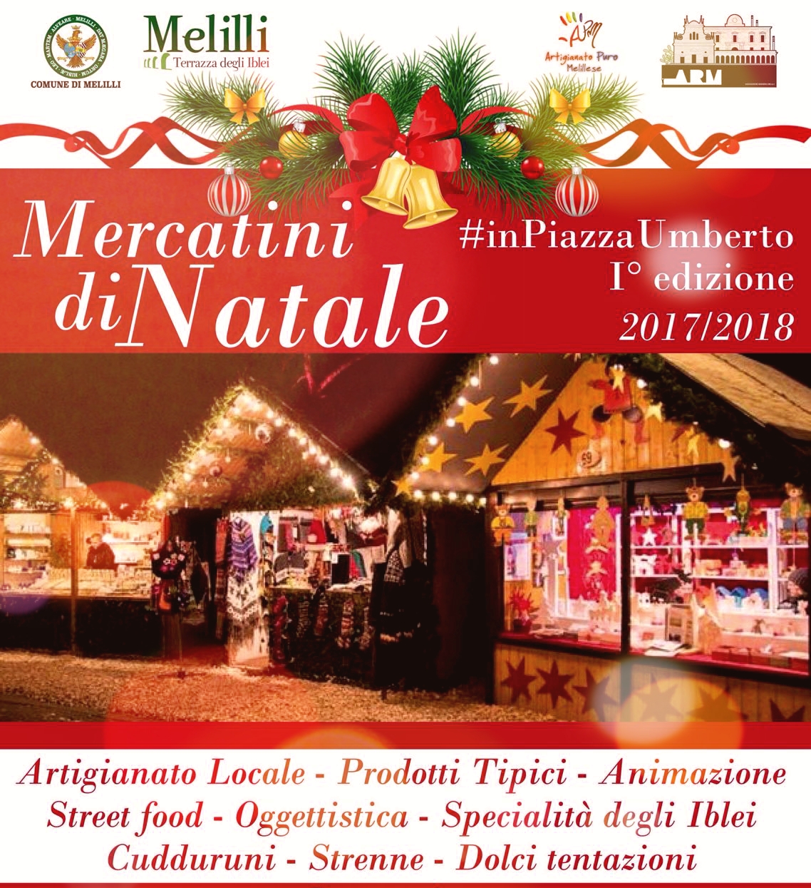 Melilli. Al via la prima edizione dei “Mercatini di Natale”