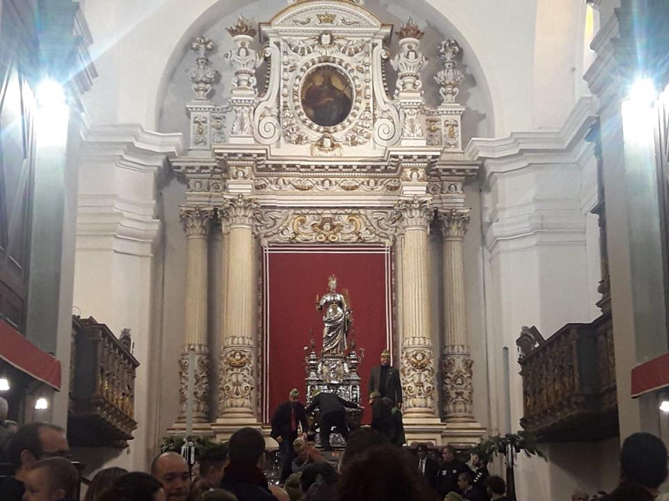 Siracusa, Santa Lucia: oggi la traslazione del Simulacro dalla cappella all’Altare maggiore