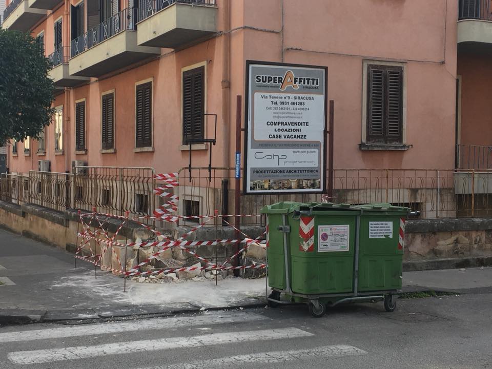 Siracusa. Incidente in corso Gelone