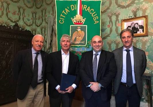 Il presidente del Credito Sportivo in visita a Siracusa