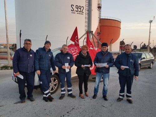 Filt Cgil Siracusa, manifestazione alle portinerie Isab Sud per i “10 giorni dell’autista”