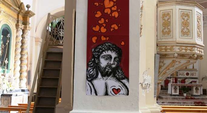 Canicattini Bagni. “In alto i vostri cuori”, aperta fino a domenica la mostra dell’artista Carpinteri