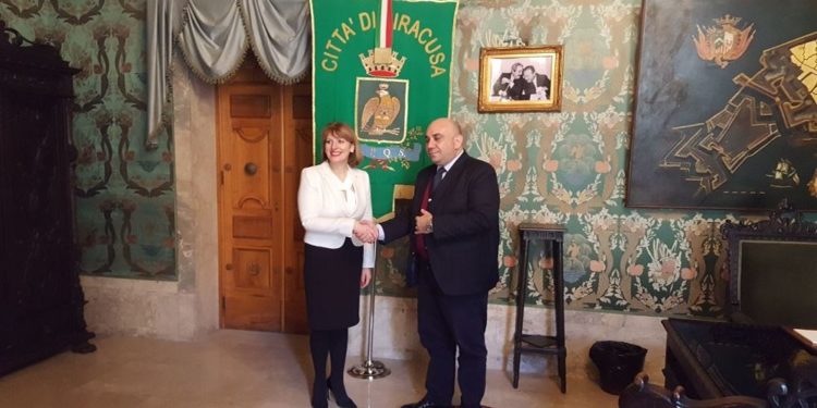 Siracusa. Visita dell’ambasciatrice britannica, Jill Morris a Palazzo Vermexio