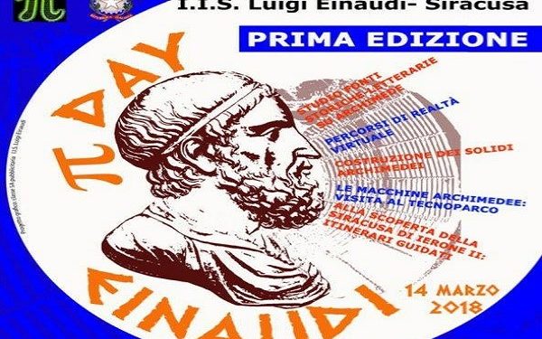Siracusa.”Pi Greco Day”, domani l’istituto “L. Einaudi” ricorderà il genio Archimede