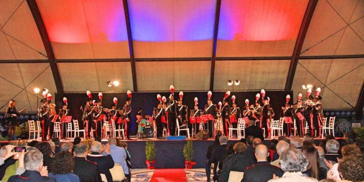Augusta, ieri sera il concerto della Fanfara del 12° reggimento Carabinieri Sicilia al Palajonio