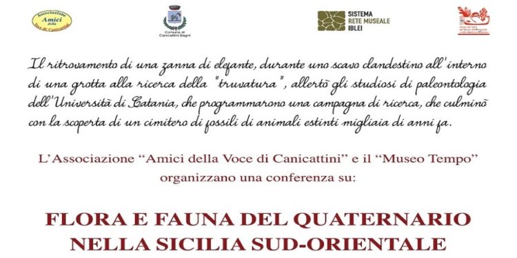 Canicattini Bagni. “Flora e Fauna del Quaternario nella Sicilia Sud Orientale”, venerdì la conferenza