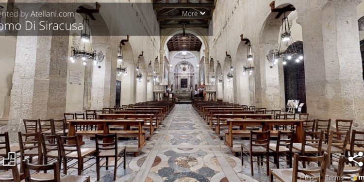 Siracusa, il Duomo si racconta in 3D: un tour virtuale per visitarlo in un click