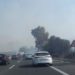 Siracusa, fiamme e fumo vicino all’autostrada: traffico in tilt allo svincolo sud di Priolo