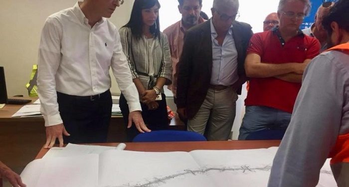 Siracusa – Gela, ieri il sopralluogo dell’On. Cannata nei cantieri sull’autostrada