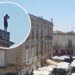 Siracusa, si arrampica sul cornicione di un palazzo in Ortigia: la foto è da brivido