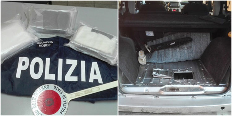 Siracusa, trasportava 3kg di cocaina nel doppiofondo di un furgone: arrestato