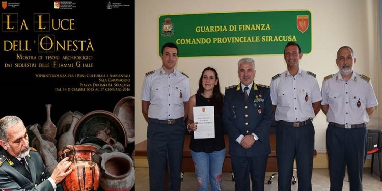 Siracusa. Guardia di Finanza, “La luce dell’onestà”: nota di elogio per Giuliana Garagozzo