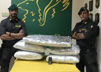 Sicilia, Catania. La Guardia di Finanza sequestra 84kg di marijuana nascosti in abitazione: arrestato un albanese