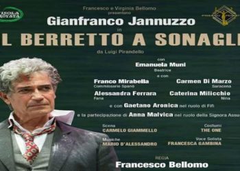 Teatro, venerdì a “Citta della Notte” Jannuzzo in scena con “Il berretto a sonagli”