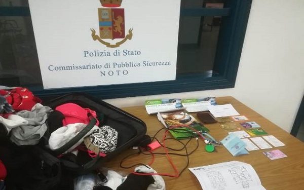 Noto. Turisti francesi derubati in contrada Eloro, la Polizia ritrova il trolley