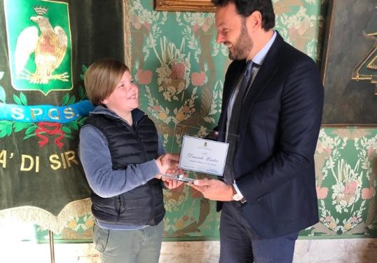 Siracusa, il sindaco riceve il campione italiano di vela latina