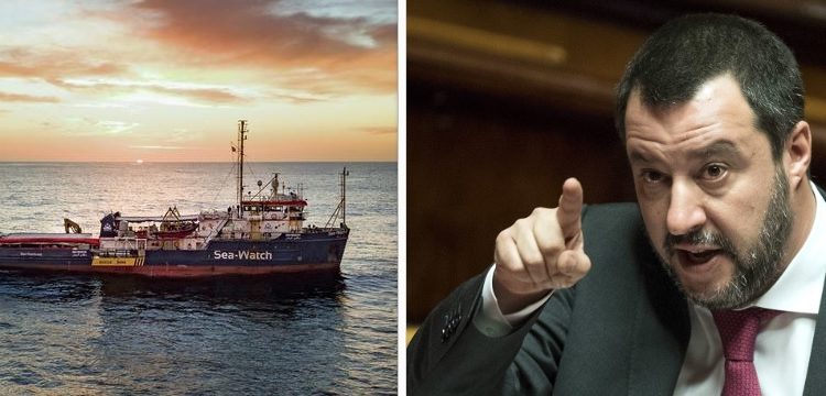 La Sea Watch 3 in acque siracusane, Salvini: “Nessuno sbarcherà”