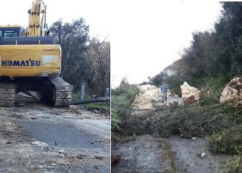 Frana di Cassaro, lavori in corso per il ripristino della viabilità sulla SP 45