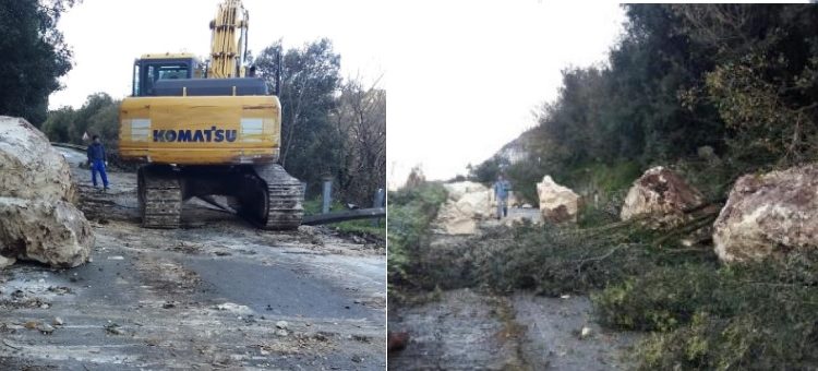 Frana di Cassaro, lavori in corso per il ripristino della viabilità sulla SP 45