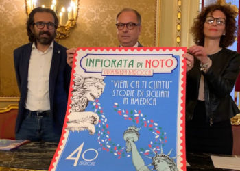 Noto, presentato il manifesto della 40^ Infiorata dal tema “I Siciliani in America”