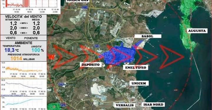 Disagio olfattivo zone triangolo industriale, Amministrazione e Protezione Civile a lavoro da ieri sera