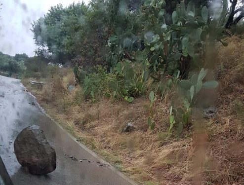 Maltempo, disagi e danni alla circolazione a Buccheri sulla Sp5 e sulla Sp10