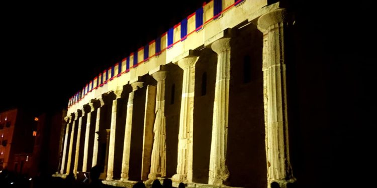 Siracusa: risorge il Tempio di Atena col video mapping